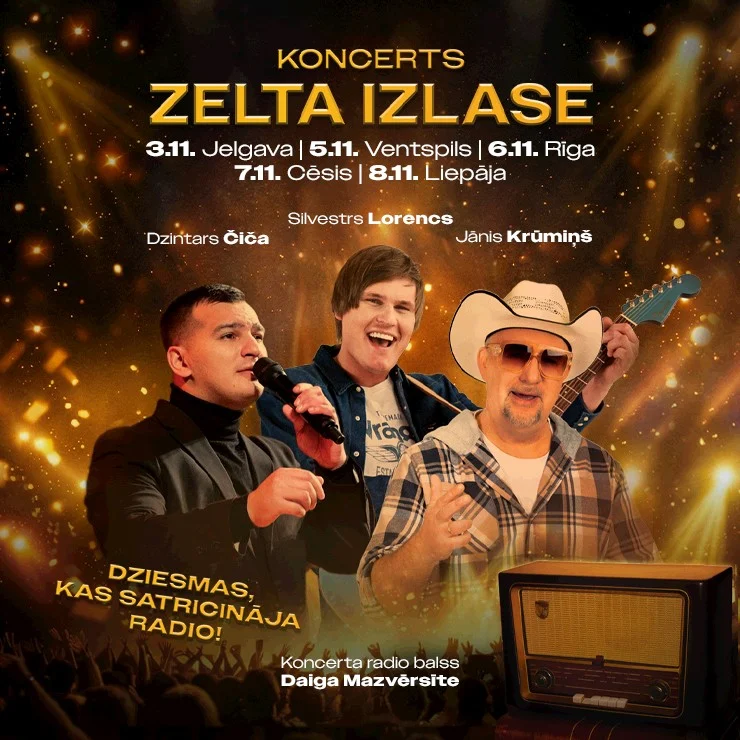 Trīs iemīļotas Latvijas šlāgermūzikas balsis satiksies koncertprogrammā “Zelta izlase"