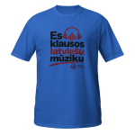 Es klausos latviešu mūziku – T-krekls - Royal - 2XL
