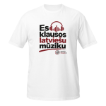Es klausos latviešu mūziku – T-krekls - White - L