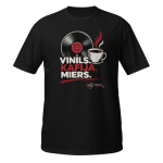 Vinils-Kafija-Miers-Dark - Unisex T-Krekls - Black - L